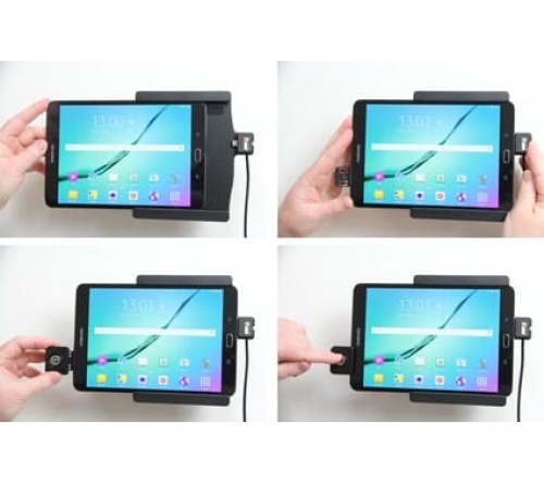 Brodit houder/lader Sam.Galaxy Tab S2 8.0 USB sig.plug LOCK