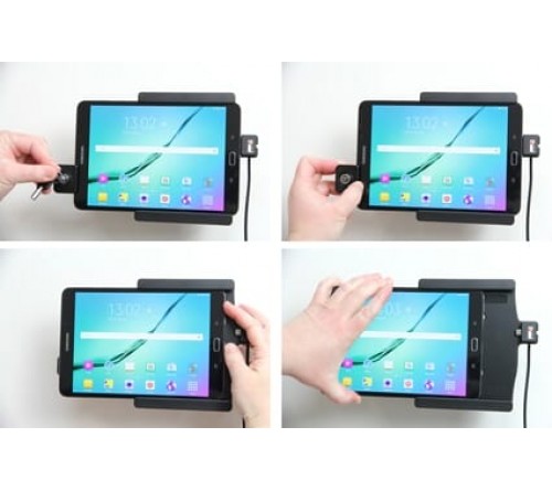 Brodit houder/lader Sam.Galaxy Tab S2 8.0 USB sig.plug LOCK