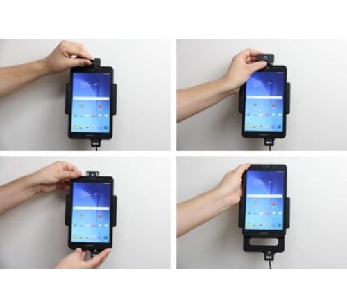 Brodit houder/lader Sam.Galaxy Tab E 8.0 USB sig.plug LOCK