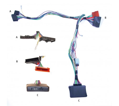Kram 3G Mute Ford met voeding 8 + 8 PIN