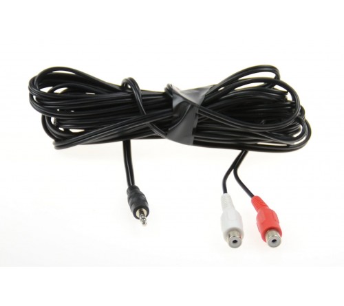 Aux adapter 2xRCA female > Male 3.5mm stereo Jack 5 meter