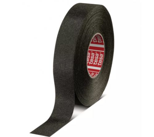 Tesa 51036 Linnen Fleece tape 25mmx25m zwart exterieur