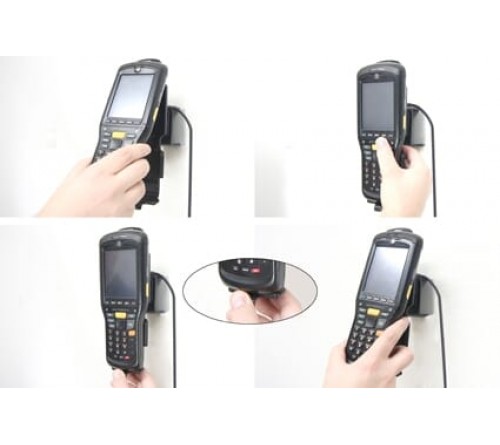 Brodit houder/lader Motorola MC9500 sig.plug-rechte kabel