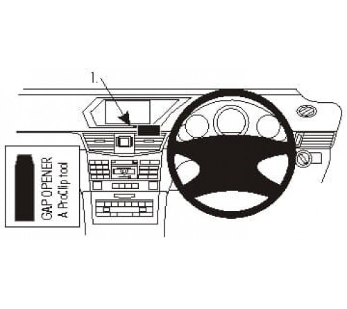 Proclip MB E-Class Sedan/Stationwagon 14- Center mount RHD