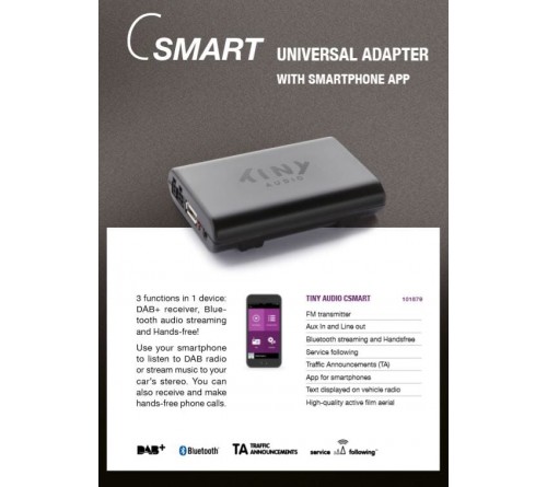 Tiny Audio C-smart DAB receiver met App