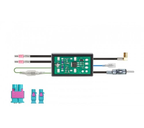 Antennesplitter passief FM 2x fakra M - DAB SMB F 1x DIN M