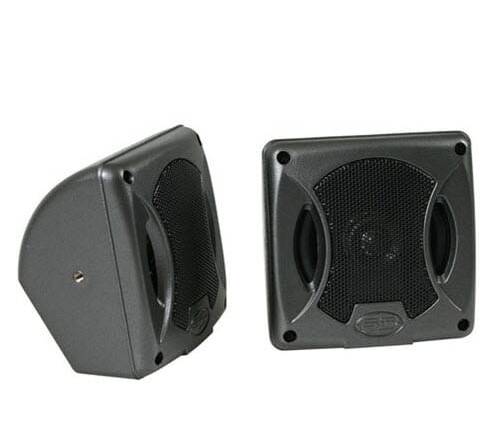 Rocx 2 weg opbouw set luidsprekers Zwart 100mm/25 mm tweeter