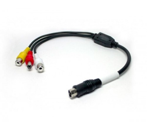 MXN ADP-2 adapterkabel 4 pin (m) - 2 x RCA (f) + Power (f)
