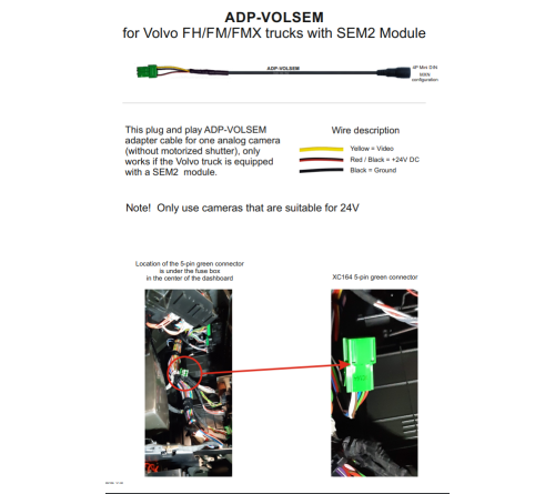 MXN ADP-VOLSEM - MXN cam - Volvo FH/FM/FMX OEM SEM2