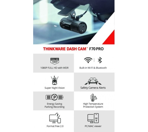 Thinkware F70 Pro 32GB Hardwire