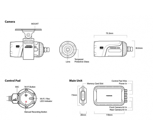 Thinkware M1 32GB 2CH Hardwire IP68