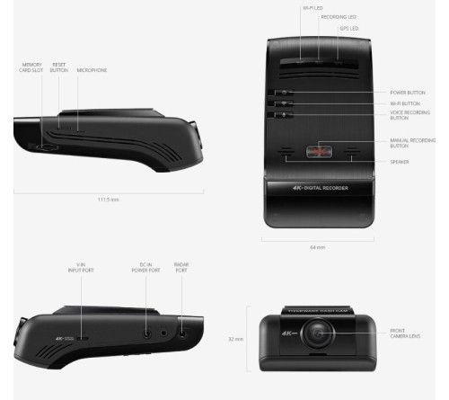 Thinkware U1000 Plus 64GB 2CH Hardwire