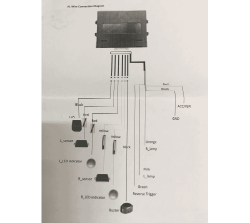 Dode hoek detectie  2 sensoren / 2 Leds /1 buzzer