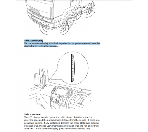 Truck Scan parking sensor kit incl. 4* sensors_ display