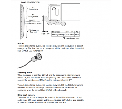 Truck Scan parking sensor kit incl. 4* sensors_ display
