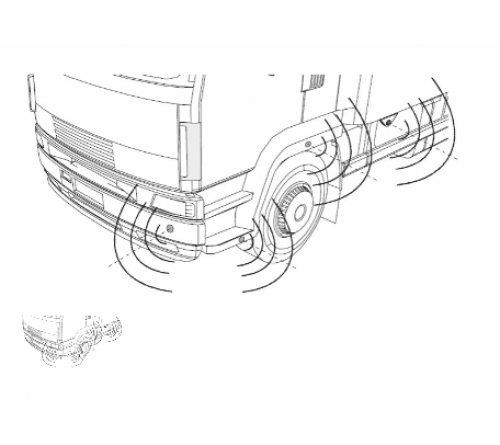 Truck Scan parking sensor kit incl. 4* sensors_ display