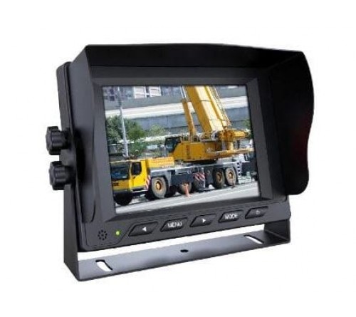 m-use opbouw monitor 5" wide screen 2x AV 12/24V 4-pin LCD
