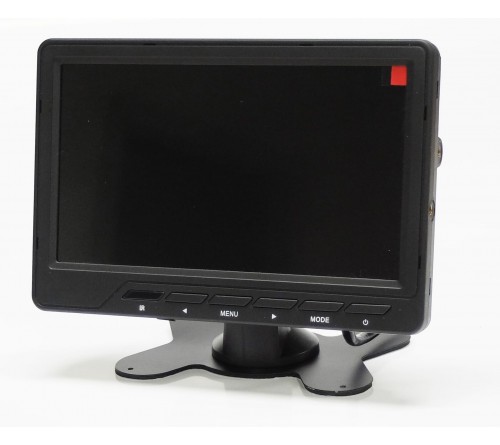 m-use opbouw monitor 7" wide screen 2x AV 12/24V TFT-LCD