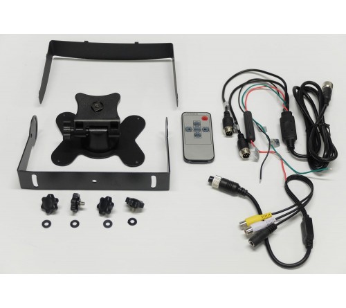 m-use opbouw monitor 7" wide screen 2x AV 12/24V TFT-LCD