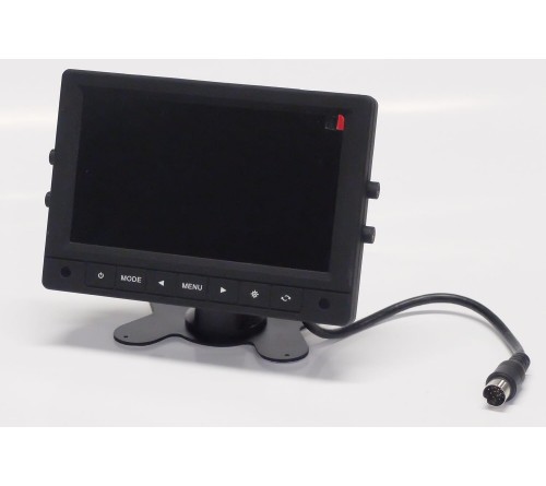 m-use opbouw monitor 7" split screen 4x AV 12/24v TFT-LCD