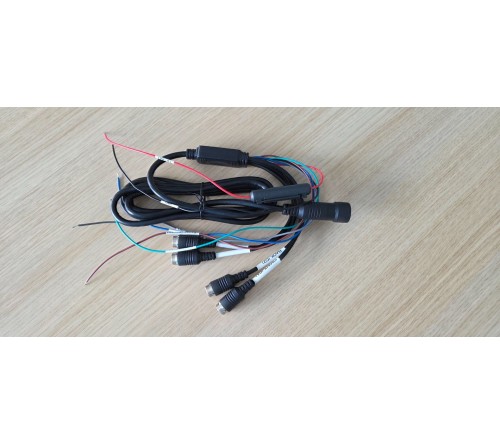 m-use opbouw monitor 10.1" split screen 4x AV 12V-32v