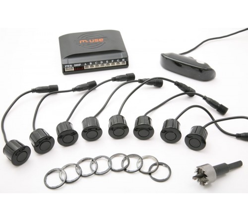 m-use parkeer sensoren (8x) met LED display