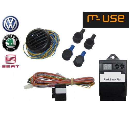 Parkeasy kit PDC interface4 flat sensors & View to display