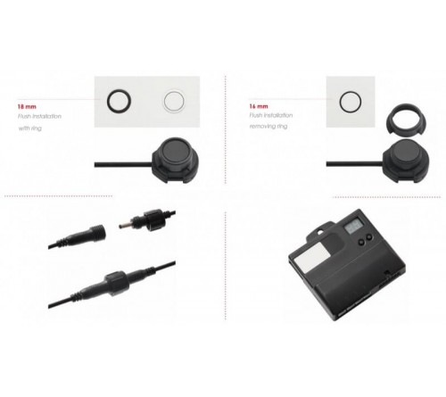 Rear Parking sensors Kit incl 4 flat capsules with buzzer