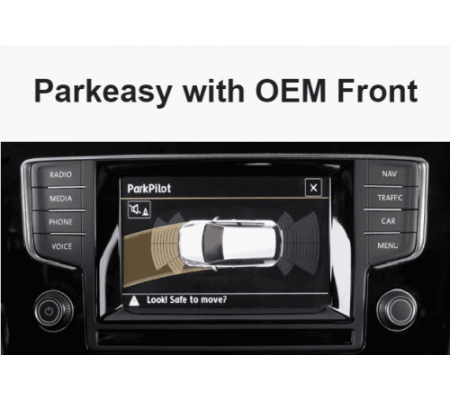 Parkeasy kit VAG MQB FRONT  4 FLAT front sensors  on display