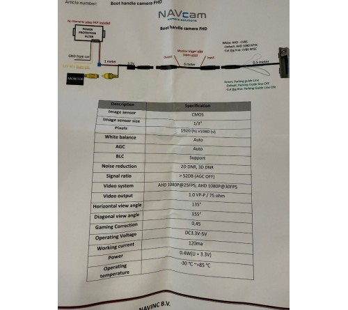 m-use camera boot Full HD BMW 1/3/5/6/X 19- P-line ON/OF AHD