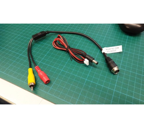 Remlicht-camera Fiat Ducato NTSC 170° + 10m kabel AHD/CVBS