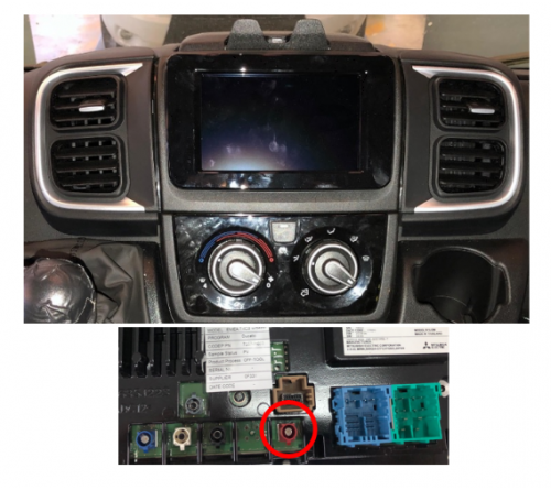 Fiat Ducato 2021> AHD rear camera 720P  incl.15m fakra cable