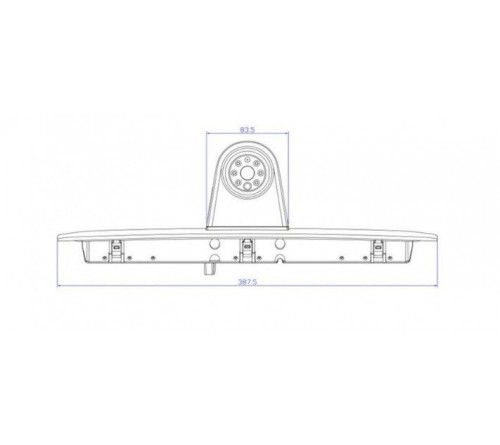 m-use remlicht-camera AHD Ford Transit 170° NTSC (LED)