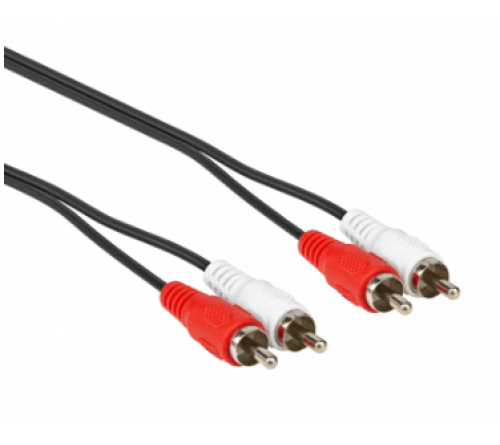 RCA cinch kabel 2-weg R/W male-male 1.5 meter