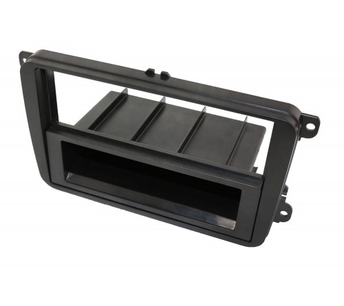 2-DIN frame Skoda  VW Golf 5-6  T5 08-15 met bakje  zwart