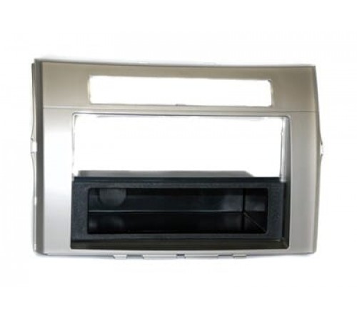 1-DIN frame Toyota Corolla Verso 04-09 met bakje  zilver