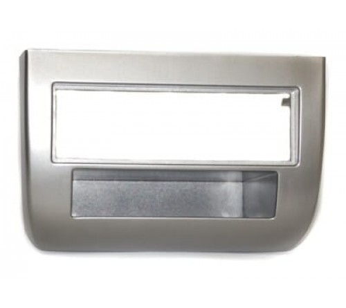 2-DIN frame Lancia Ypsilon 04-11 met bakje  zilverkleurig