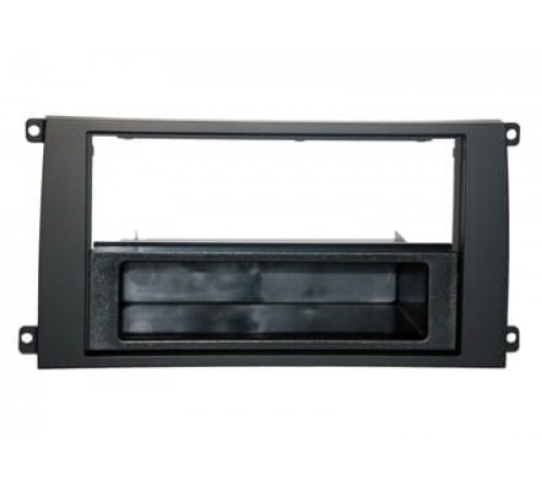 1-DIN frame Porsche Cayenne 02-10 met bakje  zwart