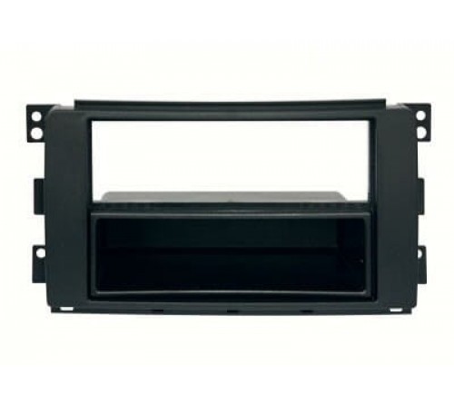 1-DIN frame Smart Fortwo 07-10 ForFour 04-06 zwart