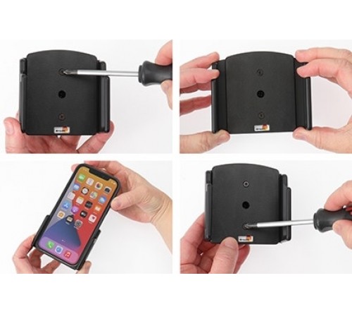 Brodit houder verstelbaar 75-89/8-12mm iPh 12-17/Pro/Max