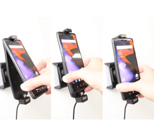 Brodit houder/lader OnePlus 6/ 6T/7 sig.plug (met Skins)