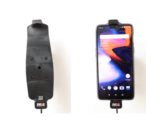 Brodit houder/lader OnePlus 6/ 6T/7 sig.plug (met Skins)