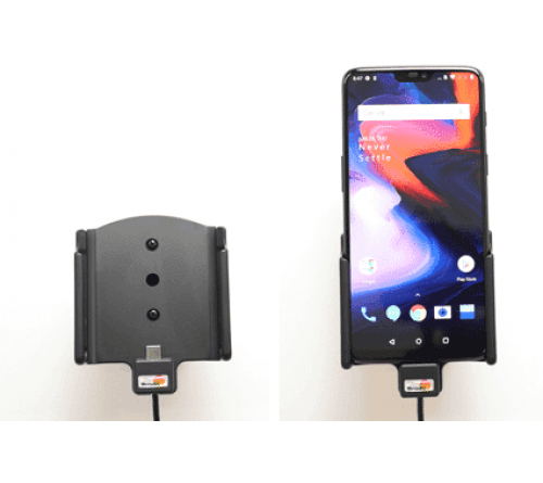 Brodit houder/lader OnePlus 6/ 6T/7 fixed instal.