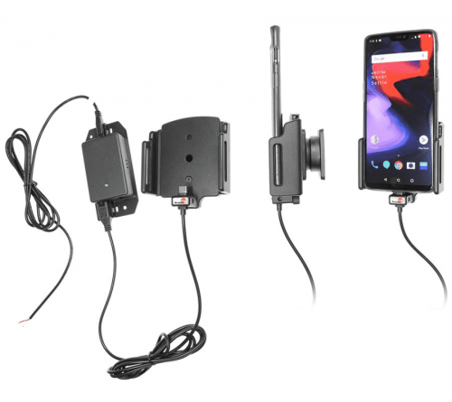 Brodit houder/lader OnePlus 6/ 6T/ 7 met skin fixed instal.