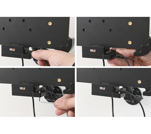 Brodit houder/lader EDA10A boot/usb-host/pogo fixed instal.