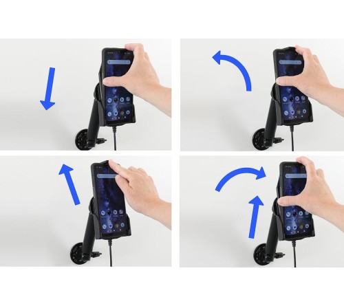 Brodit houder/lader Sonim XP Pro fixed instal.-pogo