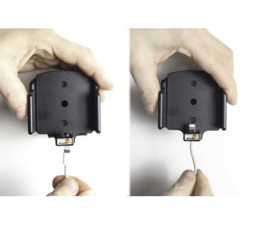 Brodit houder verstelbaar 70-83/2-10mm lightning->usb-A iPhX