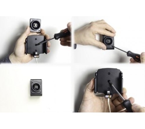 Brodit houder verstelbaar 70-83/2-10mm lightning->usb-A iPhX