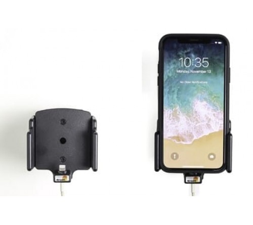 Brodit houder verstelbaar 70-83/2-10mm lightning->usb-A iPhX
