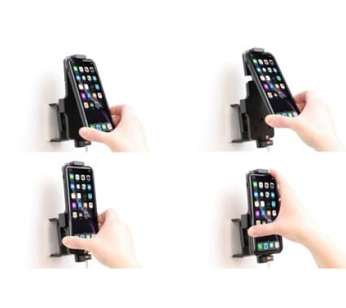 Brodit houder Apple iPhone XR/11 met skin (lightning->USB)